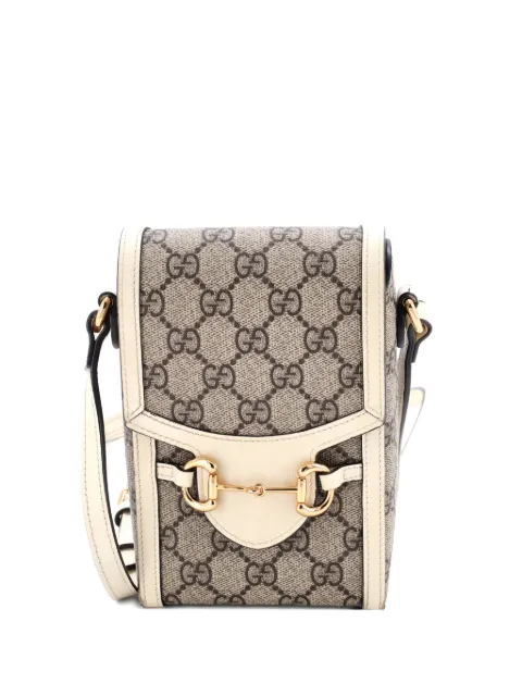Gucci Pre-Owned Horsebit 1955 Leather Mini crossbody bag