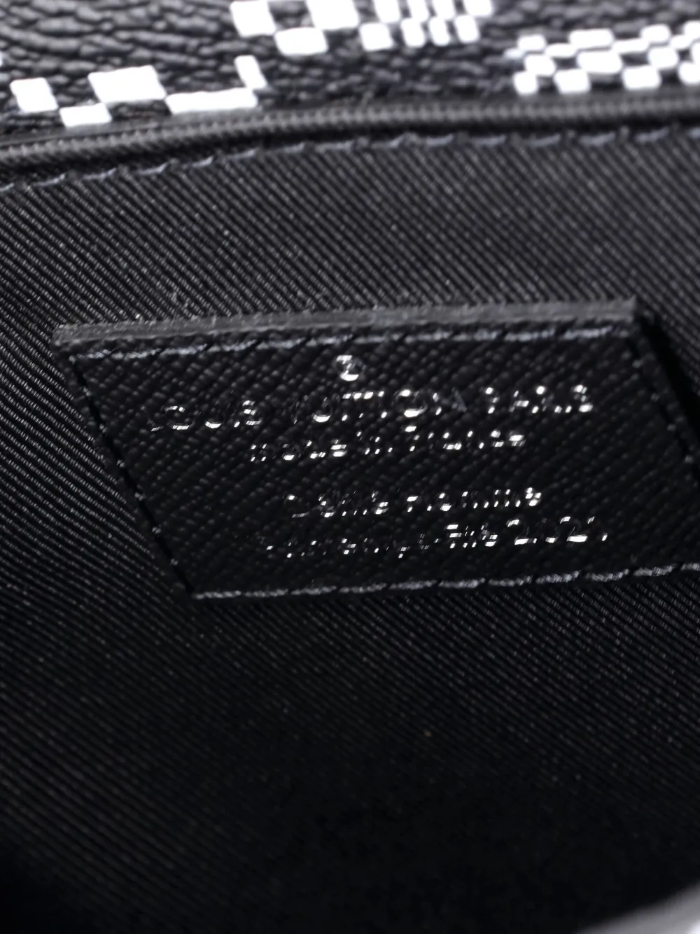 Pre-owned Louis Vuitton Steamer Bag Limited Edition Distorted Damier Xs Crossbody Bag In Black