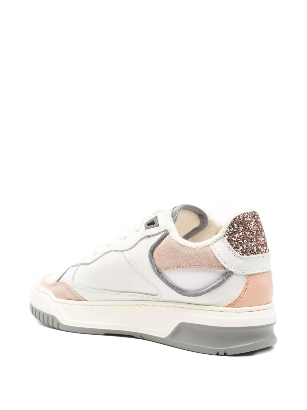 Ama Brand Sneakers In White Suede And Leather In Neutral
