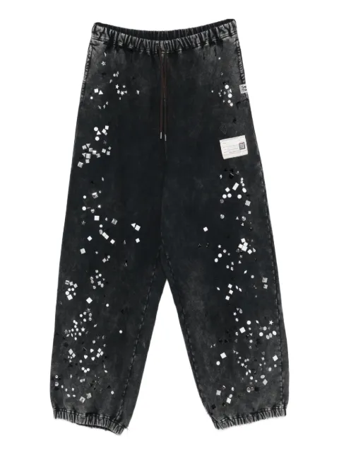 Maison MIHARA YASUHIRO embellished drawstring track pants