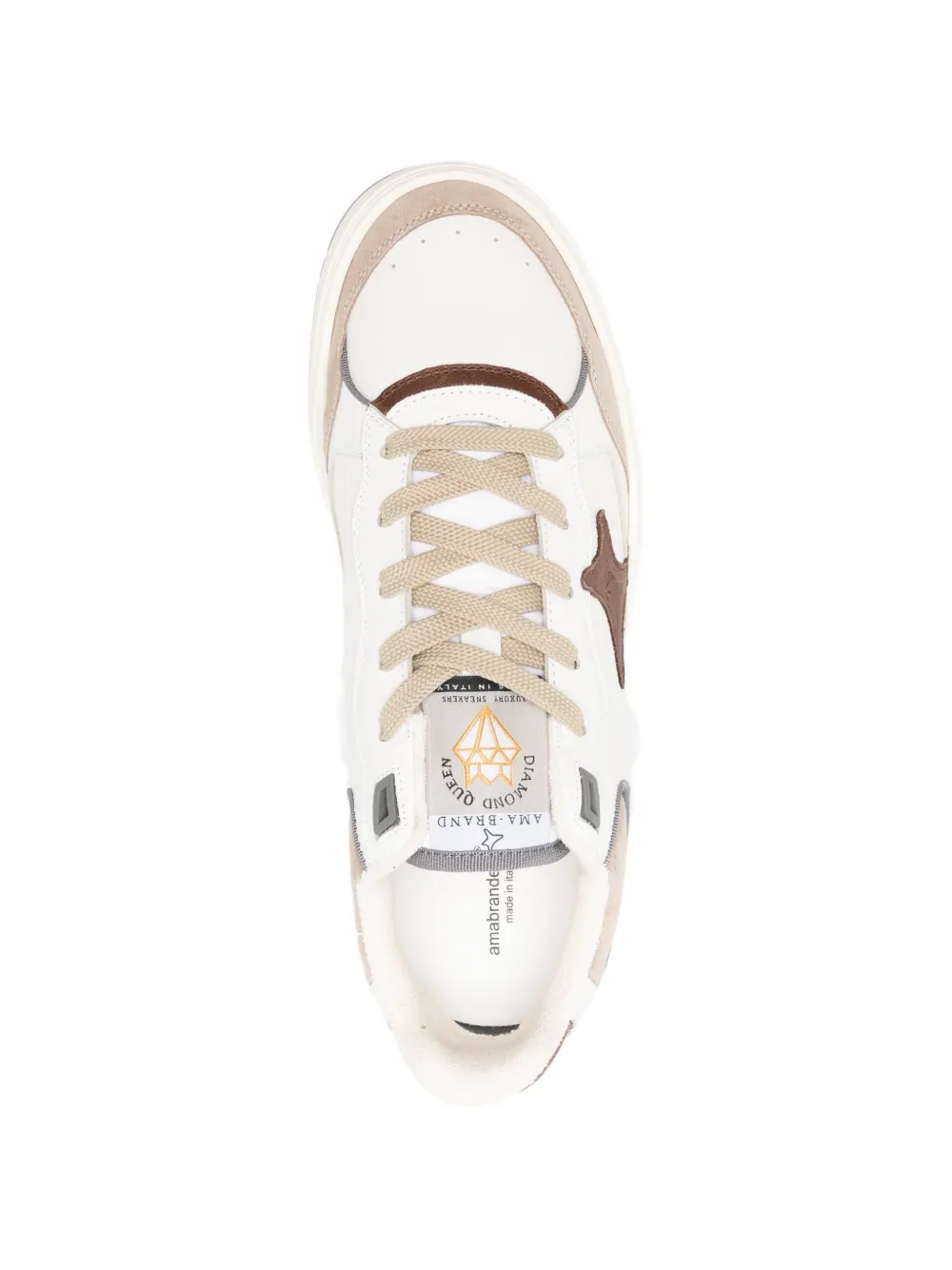 Ama Brand Sneakers met sterdetail Wit