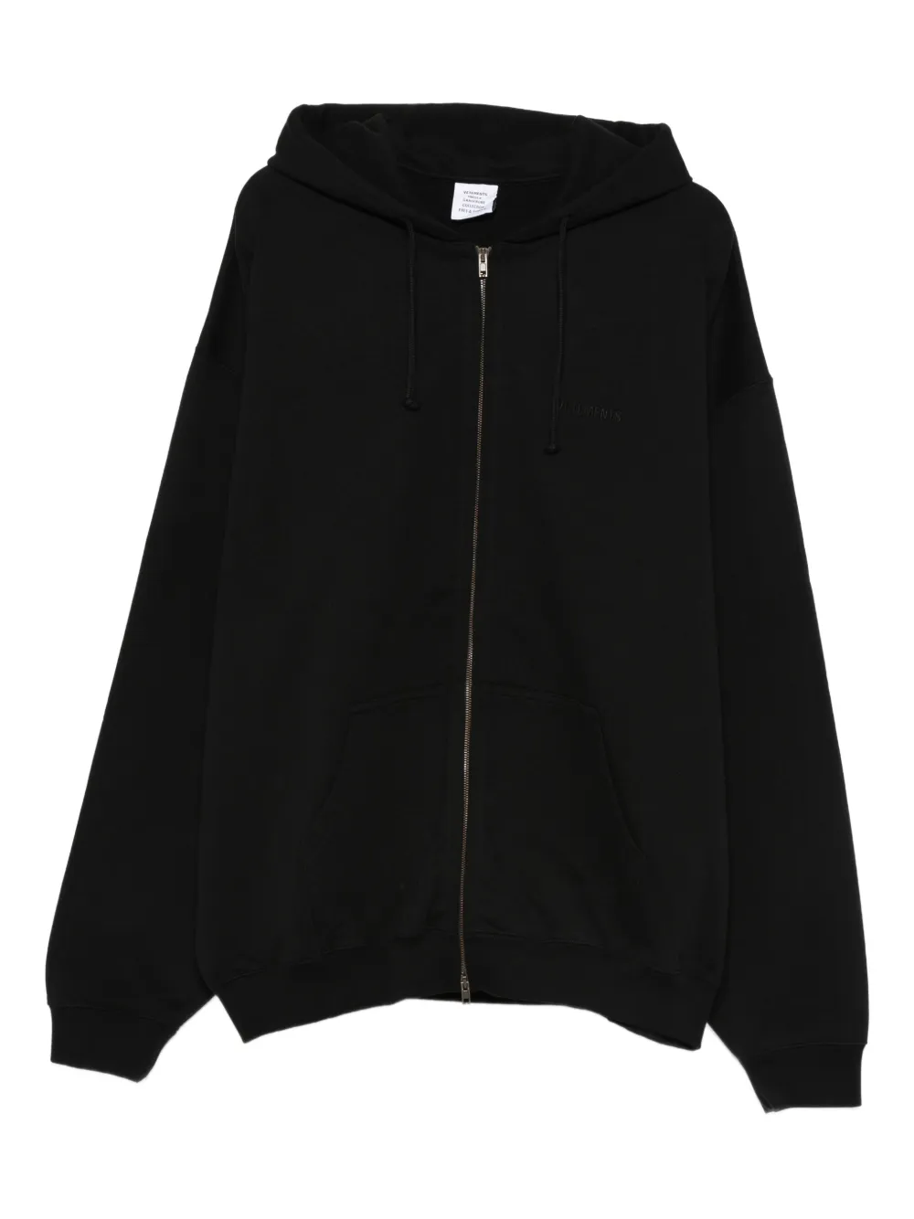 Vetements Garderobe Cotton Hoodie In Black