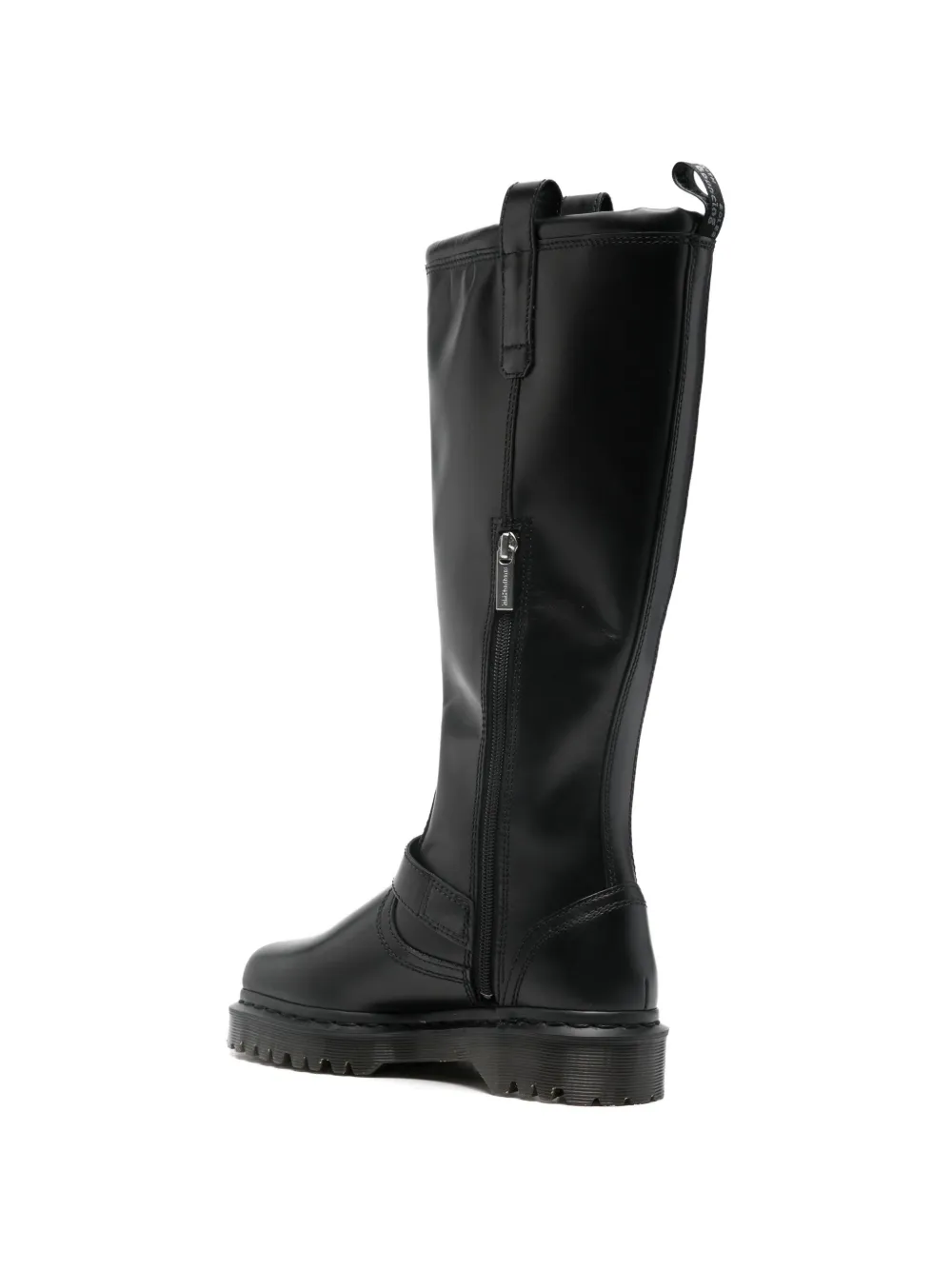 Dr. Martens Anistone laarzen met ronde neus en gesp Zwart