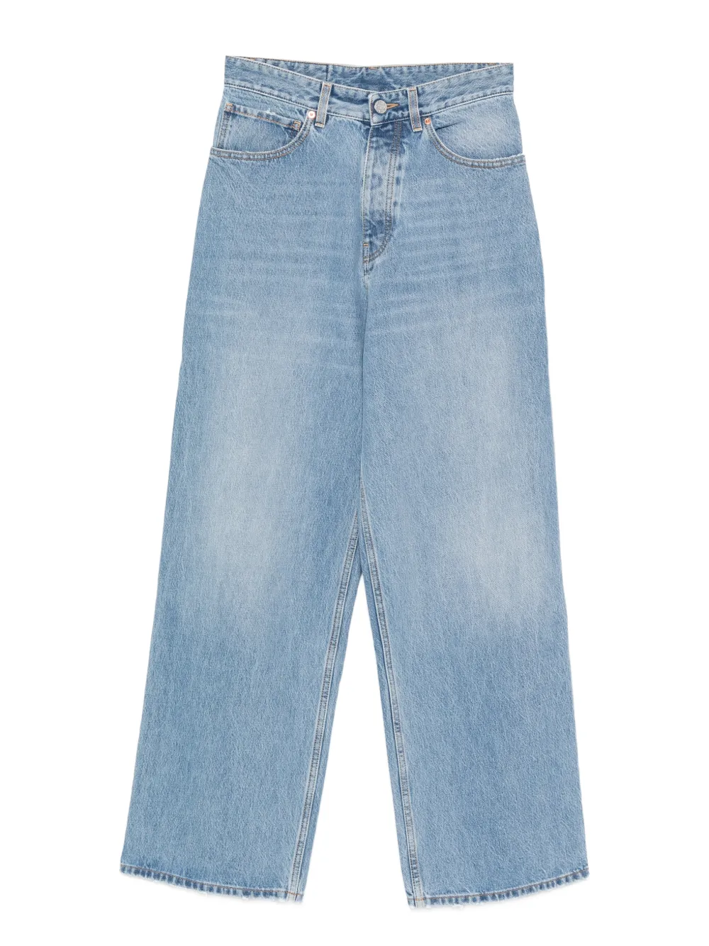 VETEMENTS button-fastening five-pockets jeans | Blue | Image 1