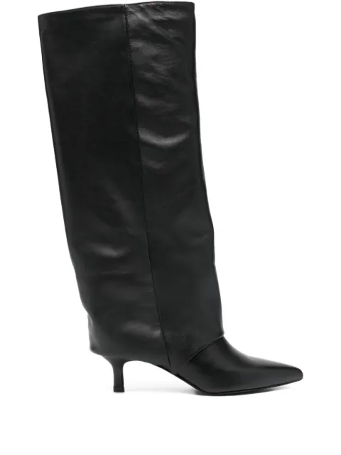 Gisel Moire 50mm Matilda knee-high boots