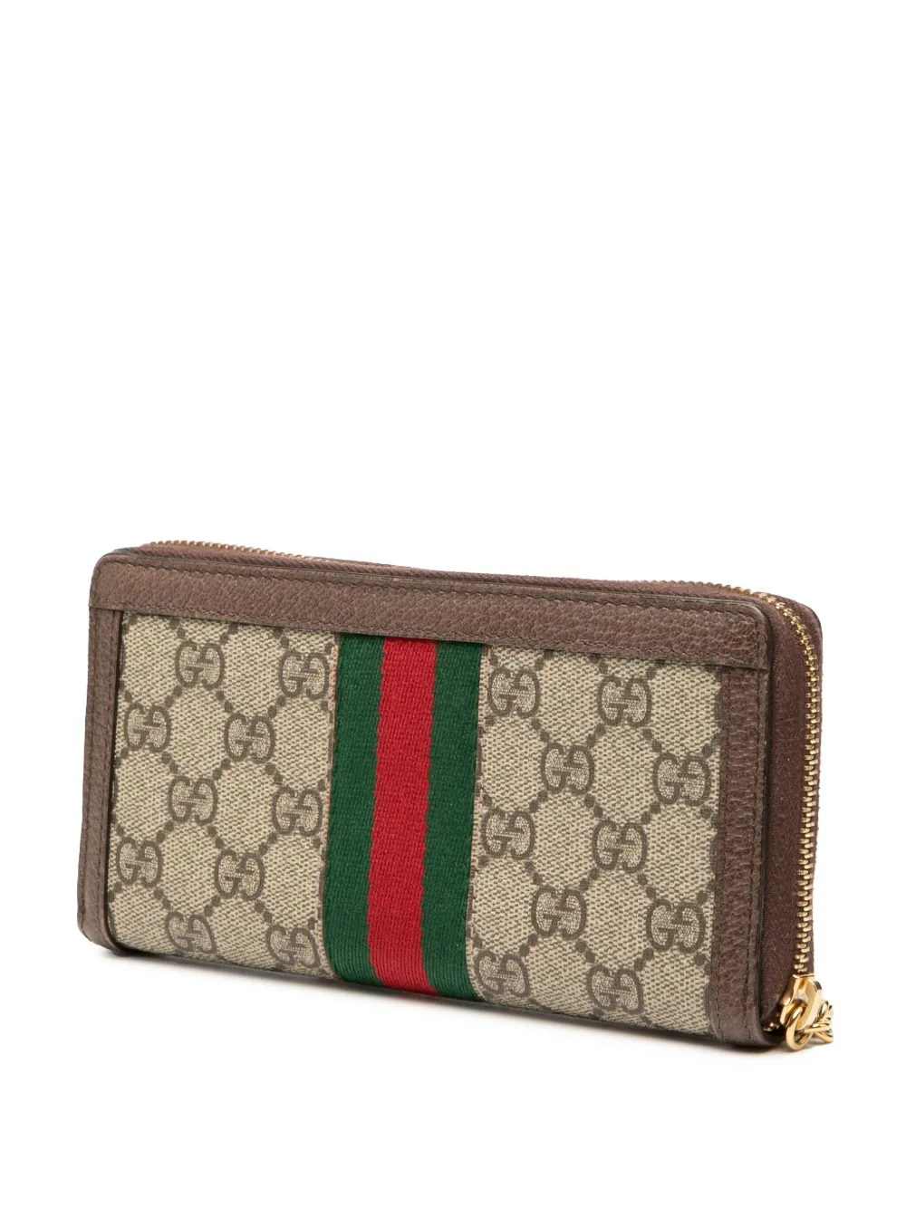 Gucci Pre-Owned 2016-2025 GG Supreme Ophidia Zip Around Wallet long wallets | Image 2
