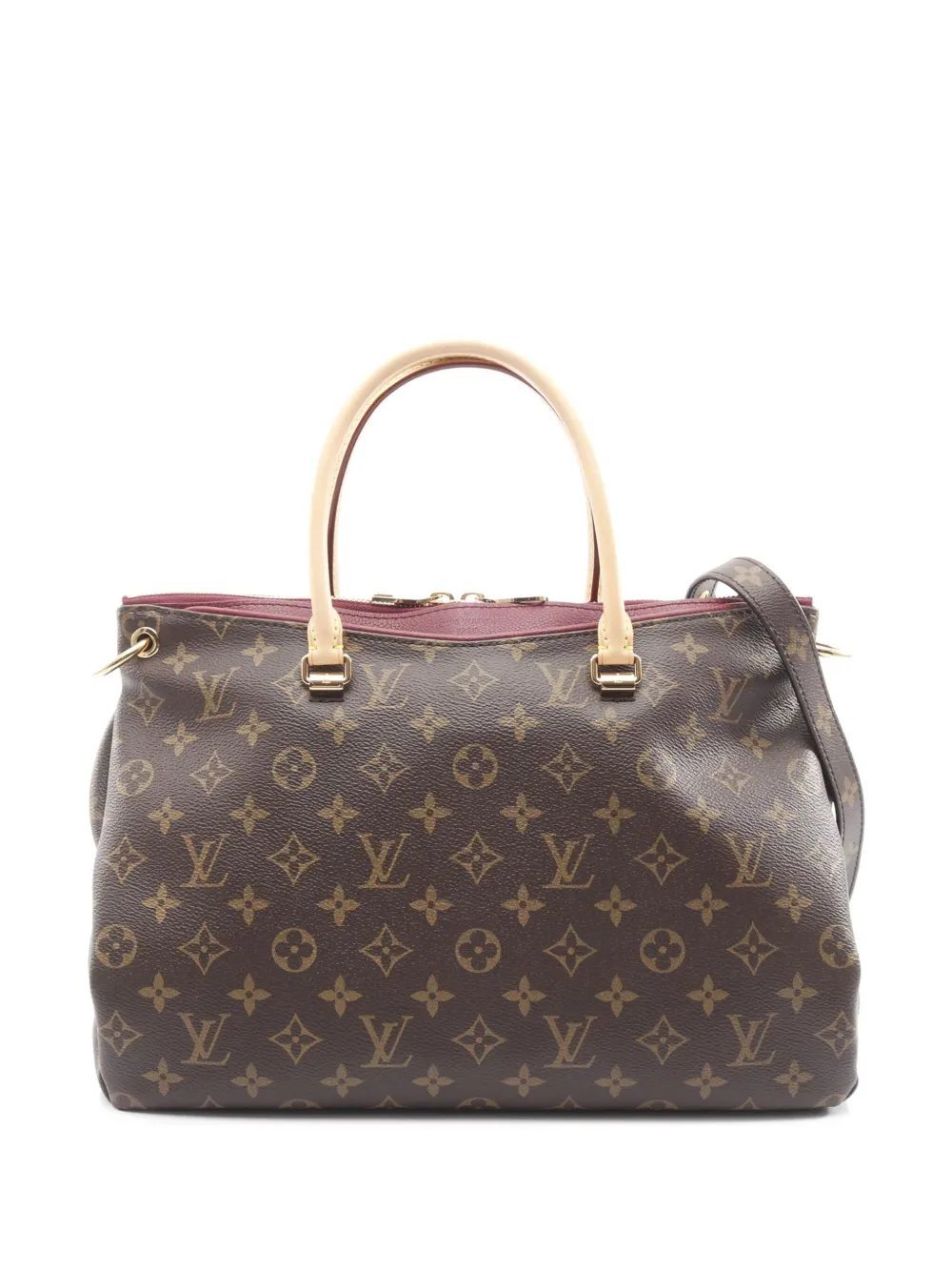 Louis Vuitton Pre-Owned 2014 モノグラム パラス MM サッチェルバッグ - ブラウン Louis Vuitton Pre-Owned 2014 モノグラム パラス MM サッチェルバッグ - ブラウン