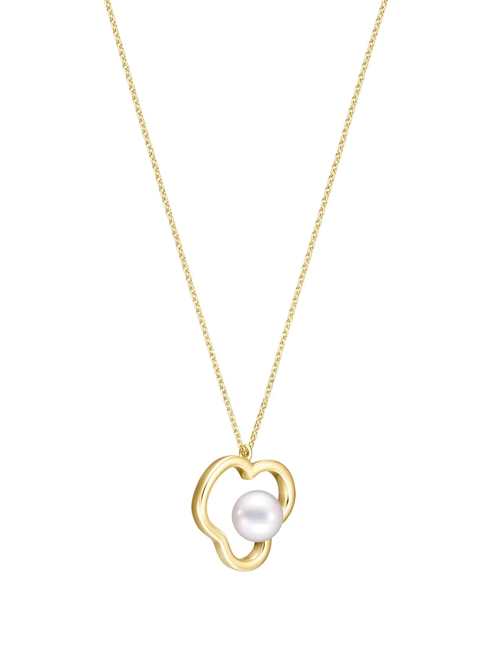 TASAKI Collana Collection Line Chants in oro bianco 18 carati con perle Akoya