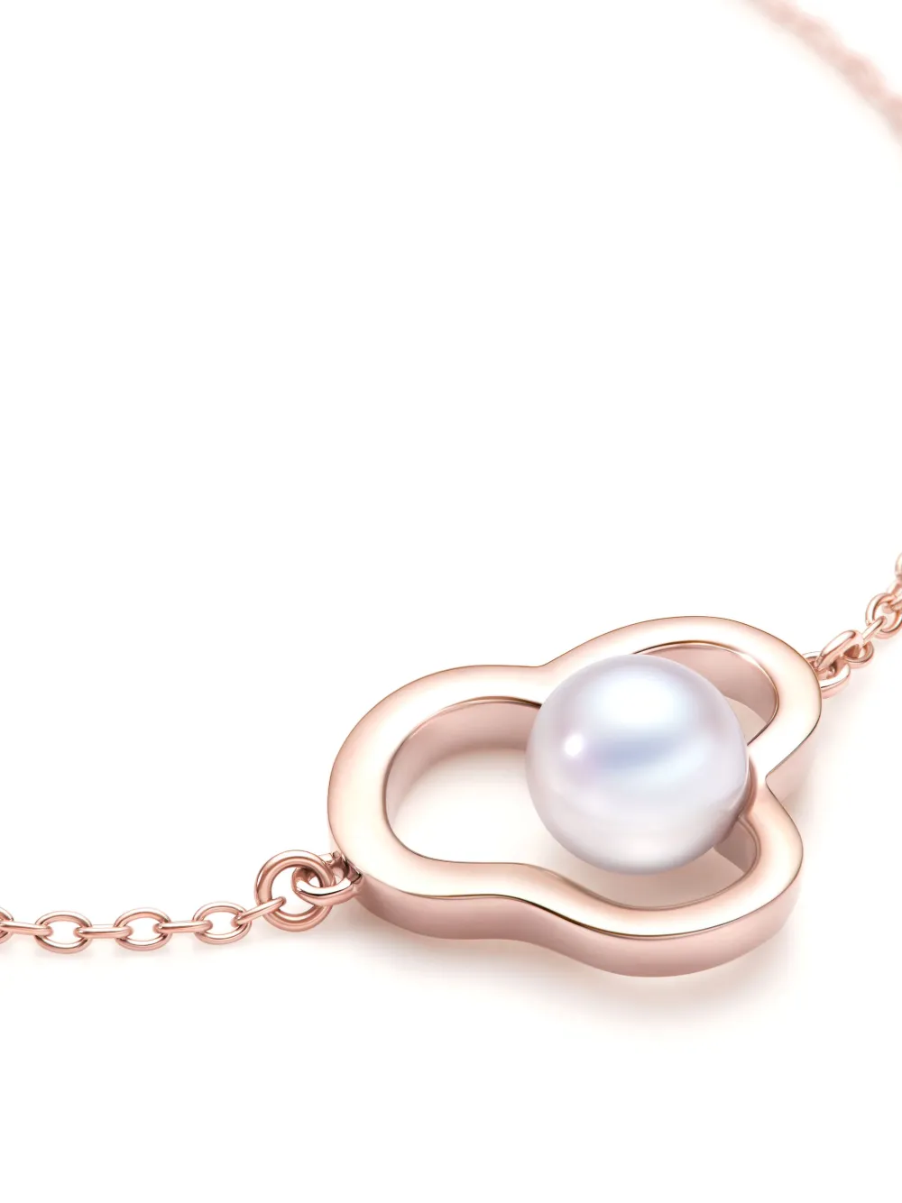 Tasaki 18k Rose Gold Chants Signature Akoya Pearl Bracelet In Gold
