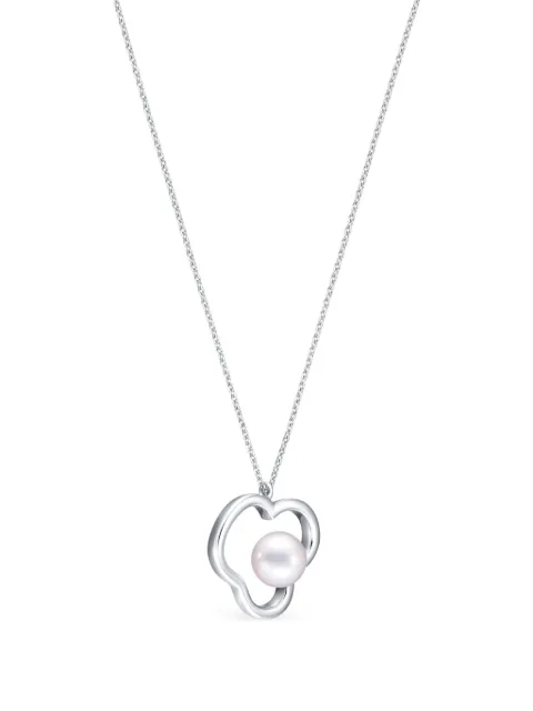 TASAKI collar Chants en oro blanco de 18kt con diamantes y perlas akoya característica