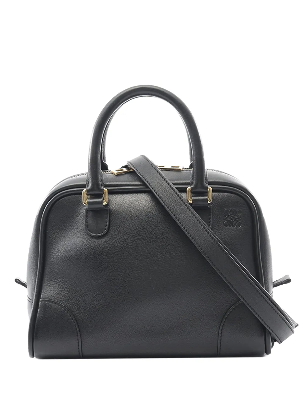 Loewe Pre-Owned 2010-2025 Small Lambskin Amazona 75 satchel | Black | Image 1