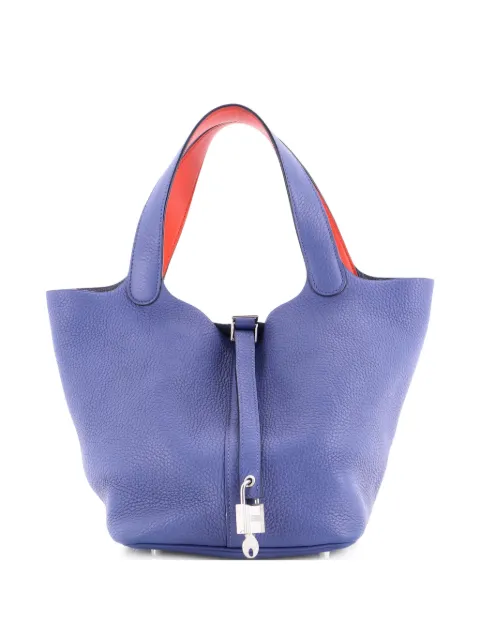 Hermès Pre-Owned Eclat Picotin Lock Bag Clemence MM bucket bag