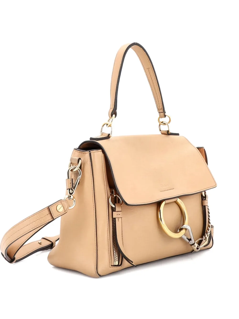 Chloé Pre-Owned Faye Day Bag Leather Small satchel | Neutrals | Image 1