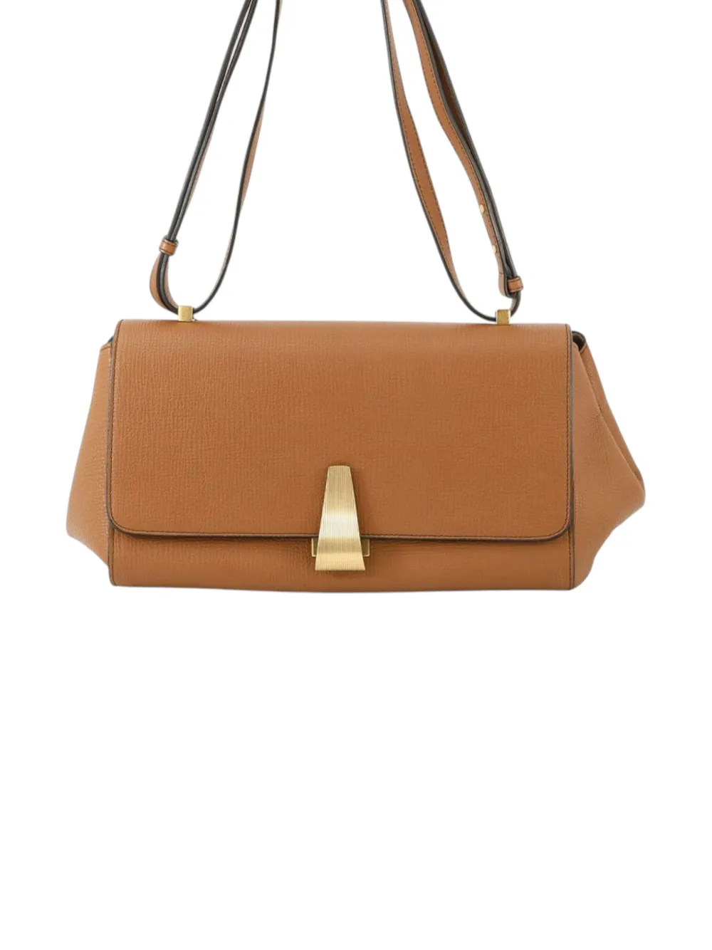 Bottega Veneta Pre-Owned 2012-2025 Grained Calfskin The Angle Bag shoulder bag - Marrone