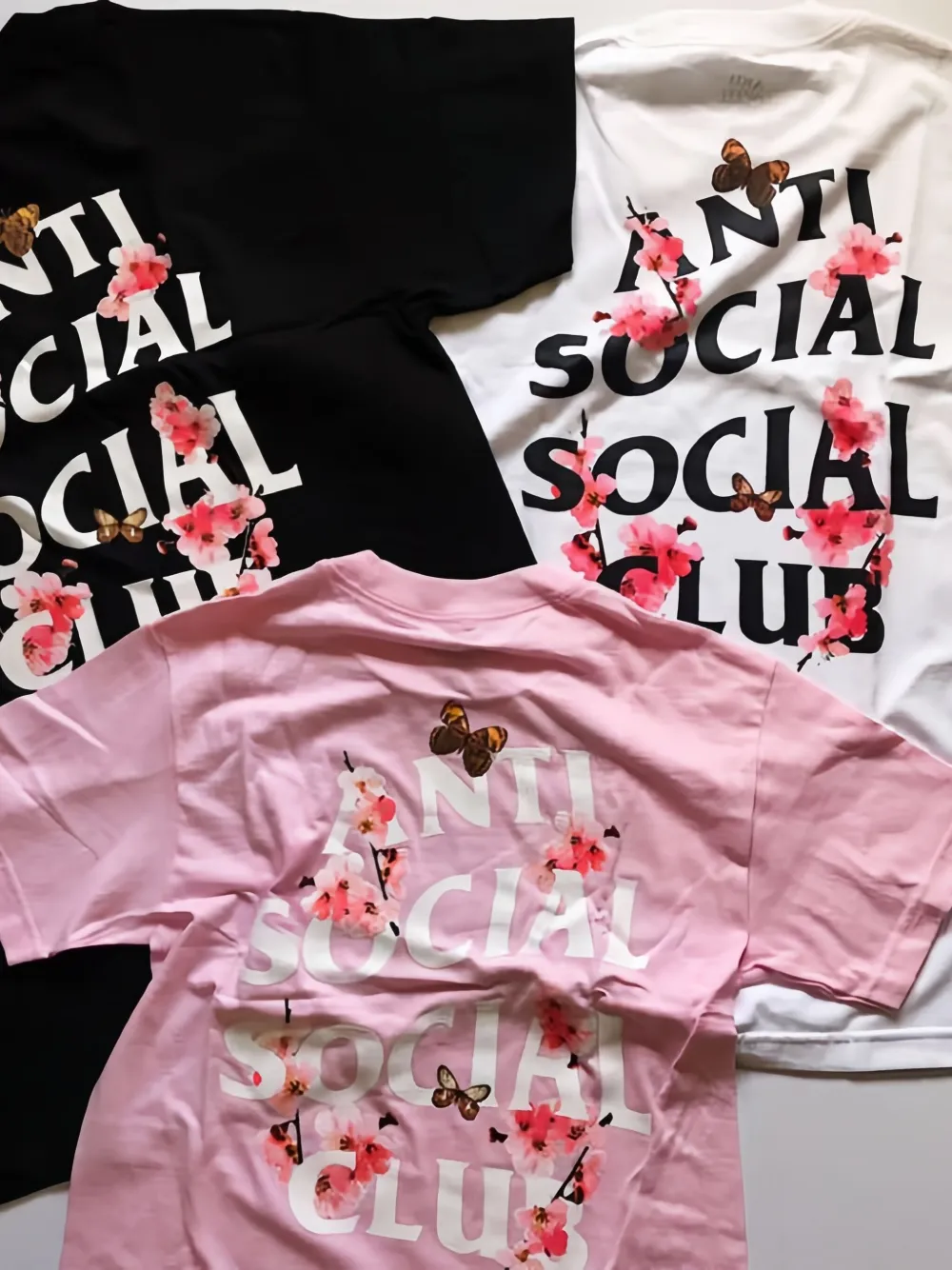 Anti Social Social Club Short-sleeve Crew-neck T-shirt In Pink