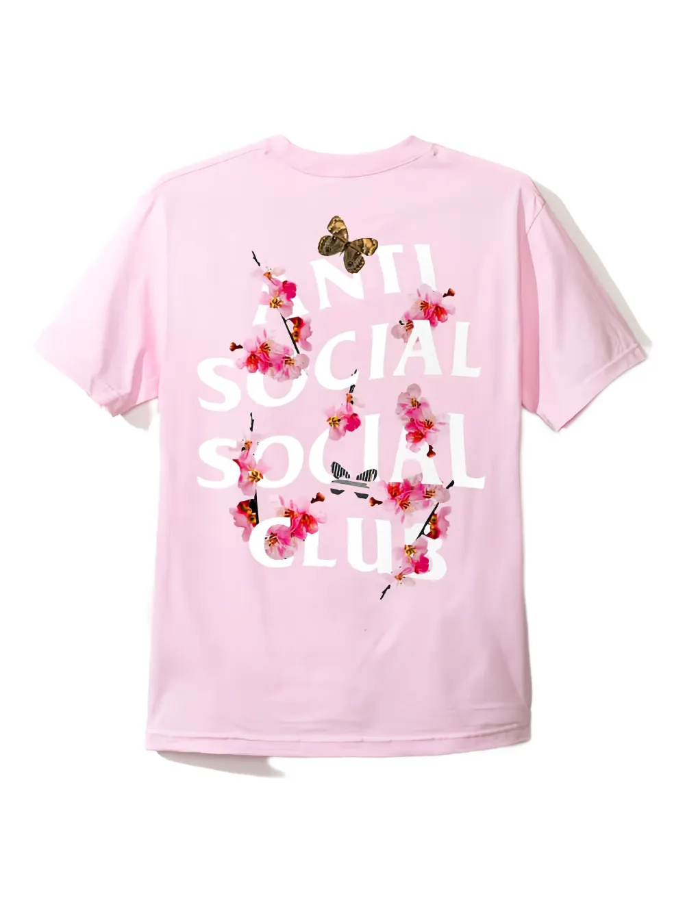 Anti Social Social Club Short-sleeve Crew-neck T-shirt In Pink