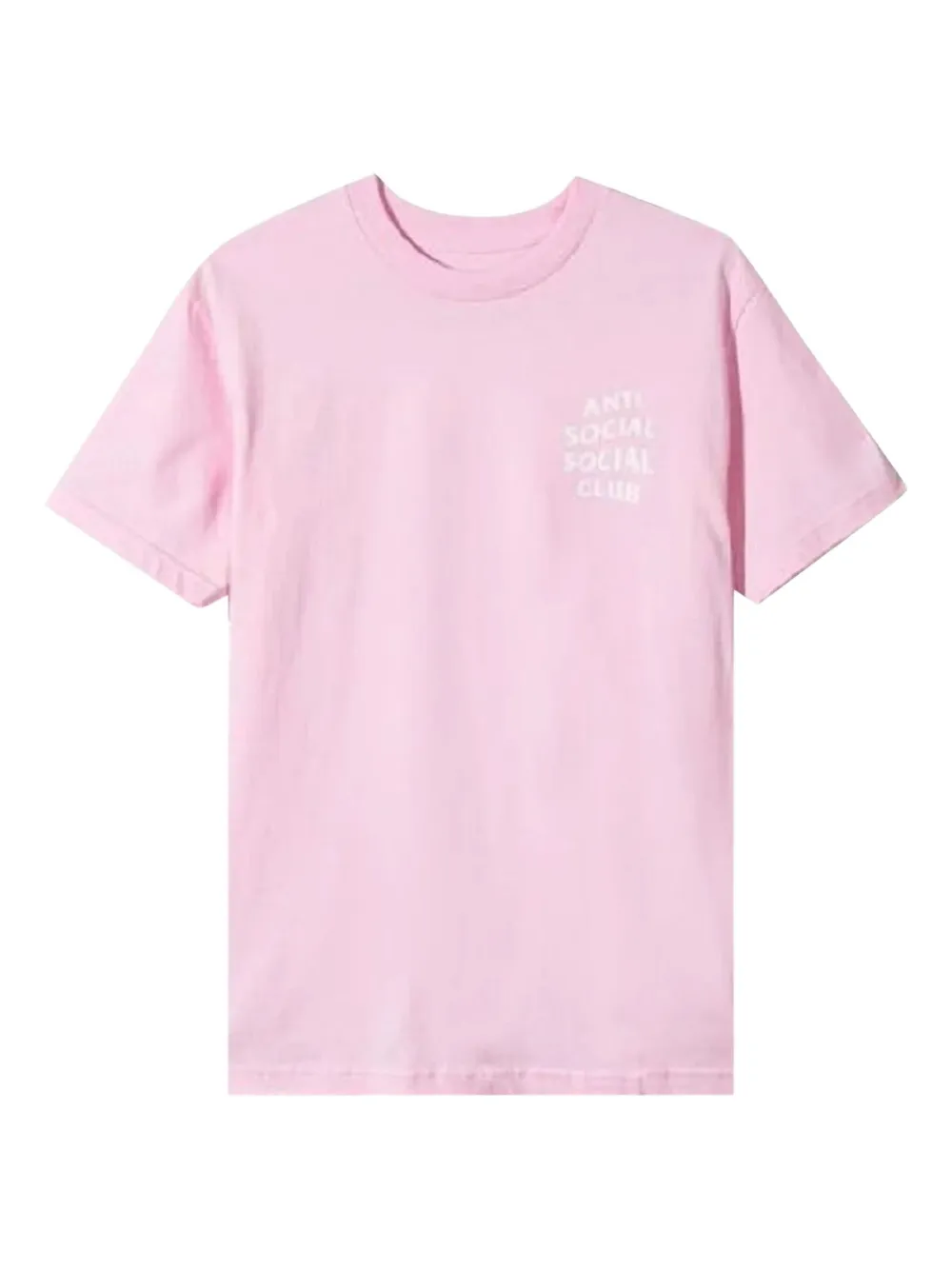 Anti Social Social Club Short-sleeve Crew-neck T-shirt In Pink