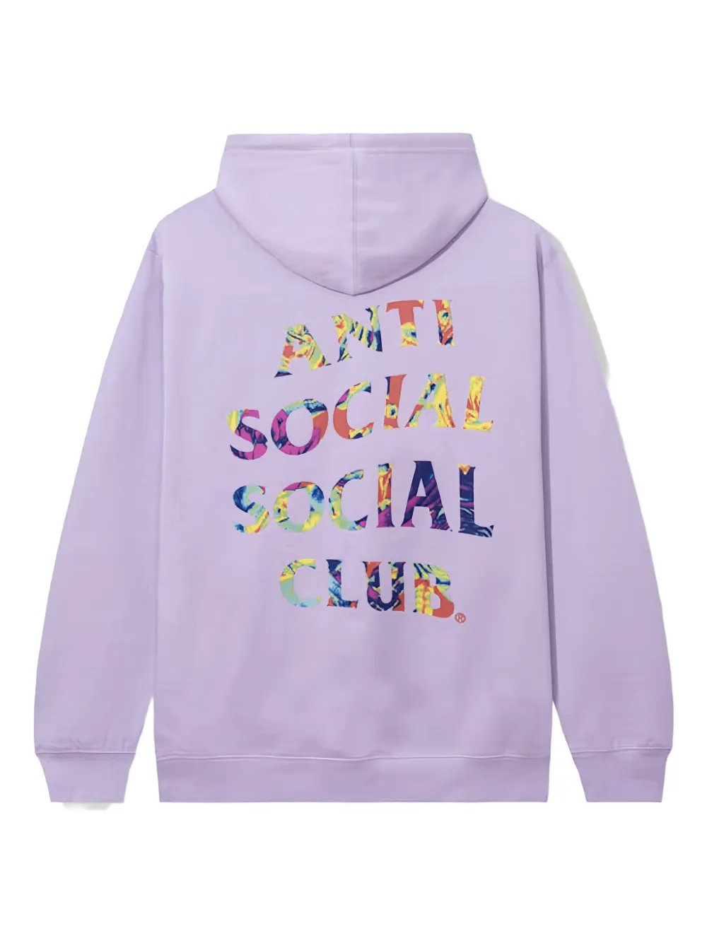 Anti Social Social Club Long-sleeve Long-sleeve Hoodie In Purple