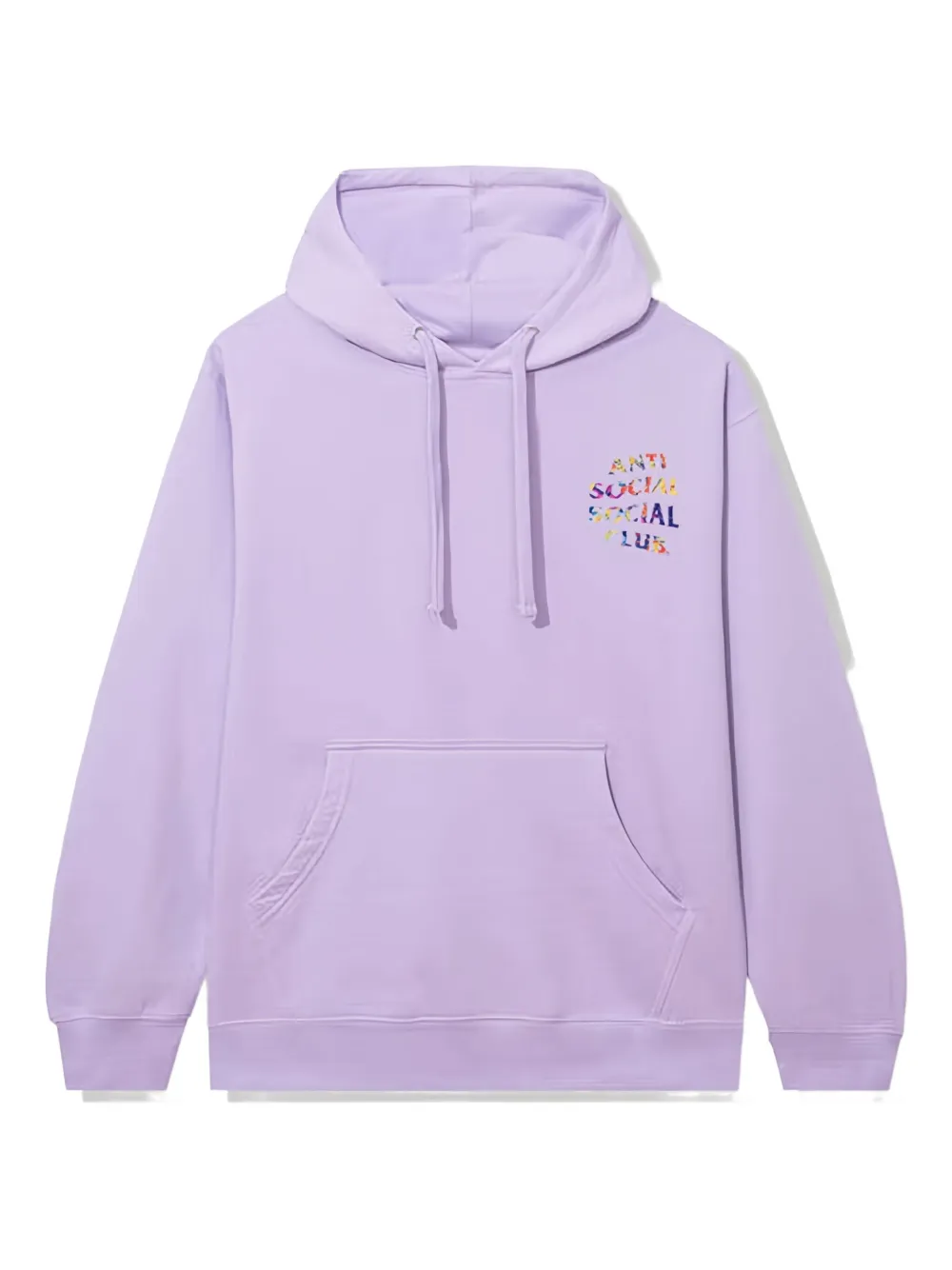Anti Social Social Club Long-sleeve Long-sleeve Hoodie In Purple