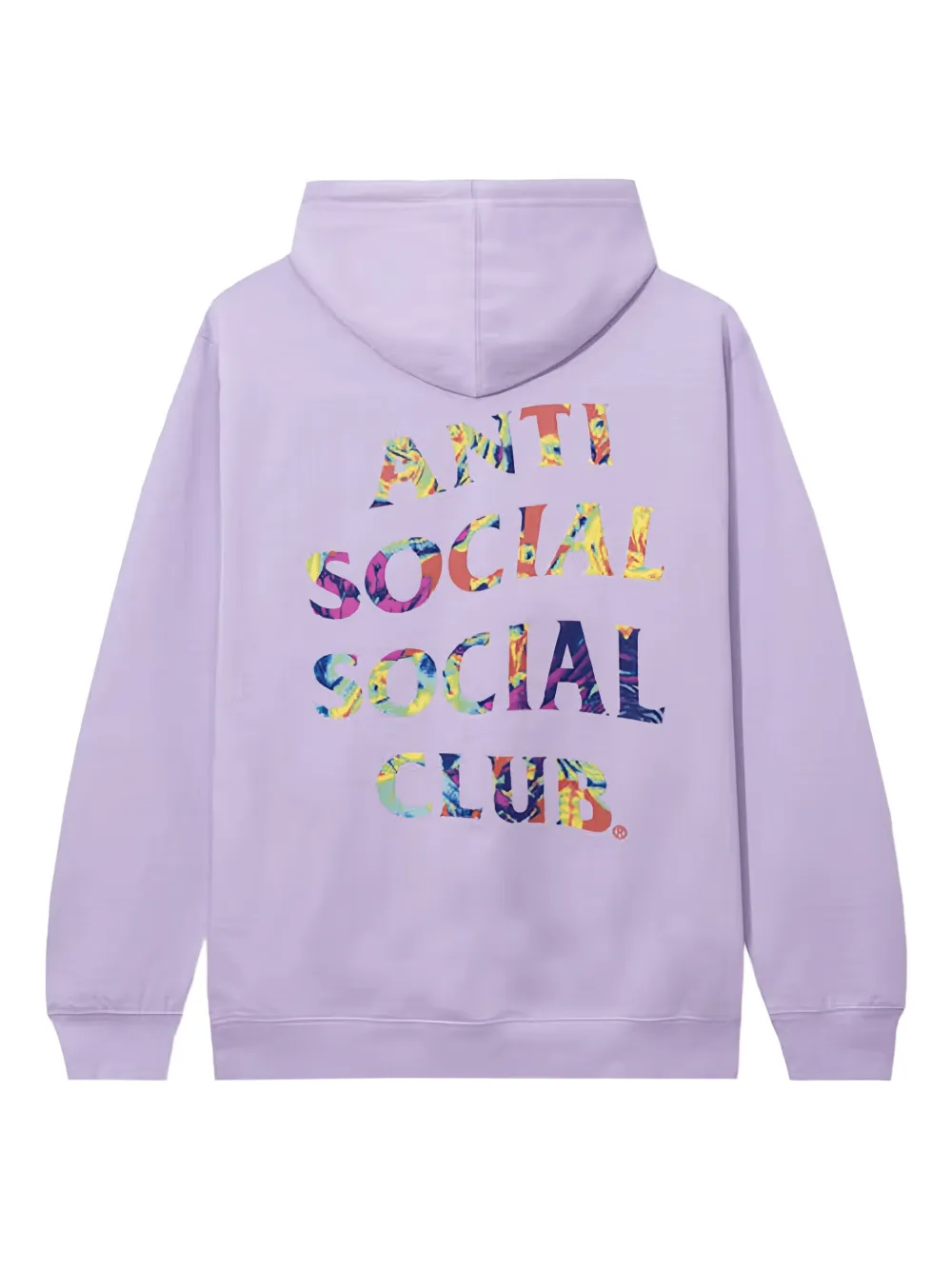 Anti Social Club Hoodie met lange mouwen Paars