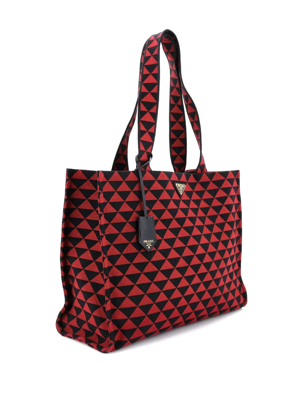 Symbole Shopper Jacquard Horizontal Tote Bag