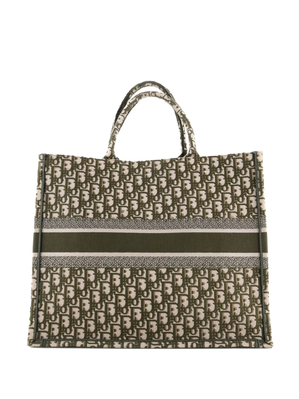 Christian Dior Pre-Owned Book Oblique Canvas Large tote bag - グリーン