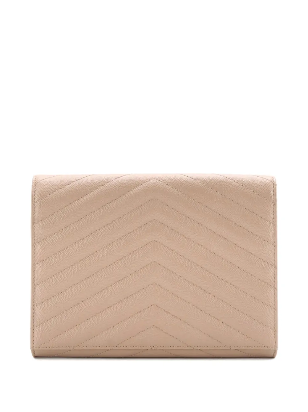 Saint Laurent Pre-Owned Classic Monogram Envelope Wristlet Matelasse Chevron Leather clutch bag | Pre-Owned | Image 2