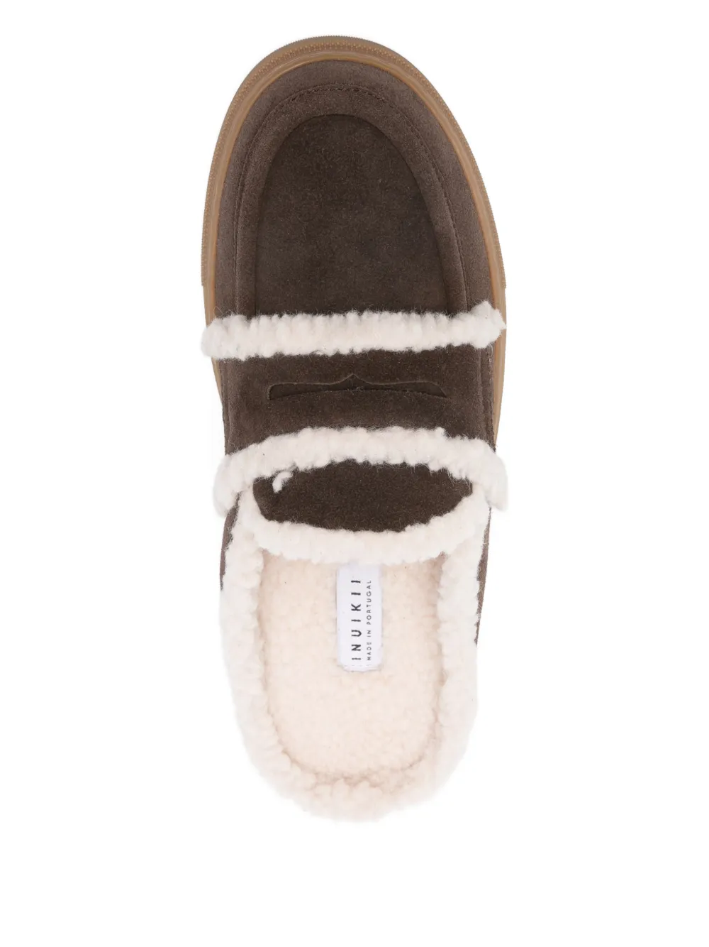 Inuikii Lammy muiltjes met bandje Bruin