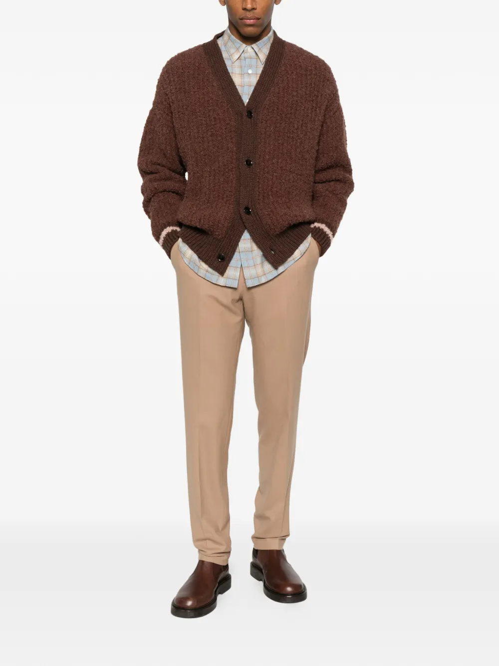 Cellar Door tapered-leg button wool trousers | Tailored Pants | Image 2