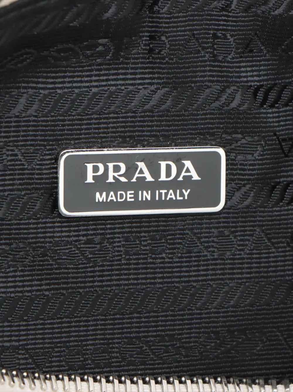 Pre-owned Prada 2013-2025 Grace Lux Triangle Crossbody Bag In White