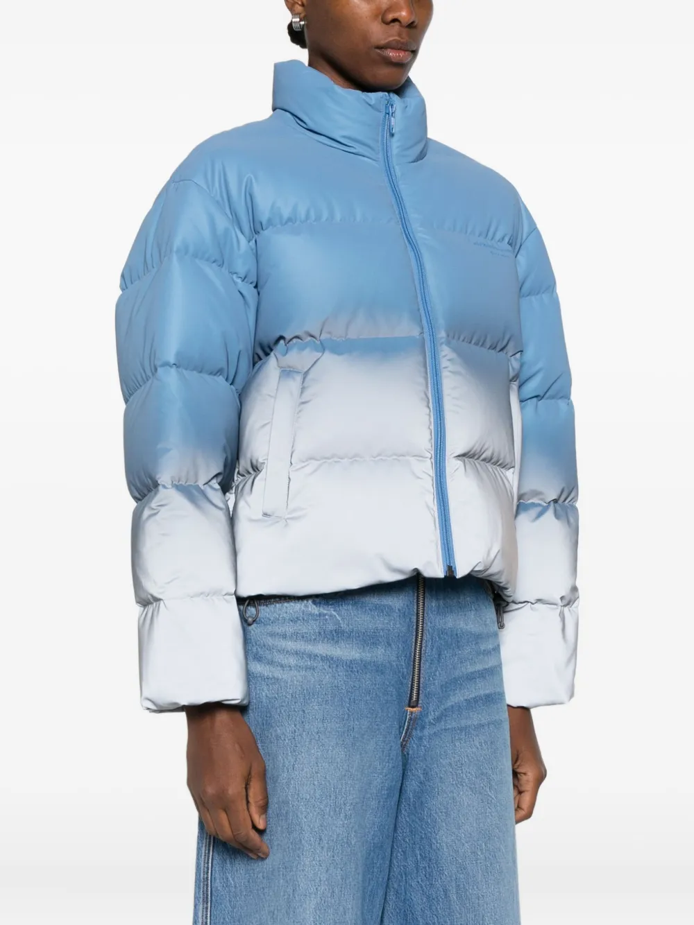 Alexander Wang Ombré gewatteerd jack Blauw