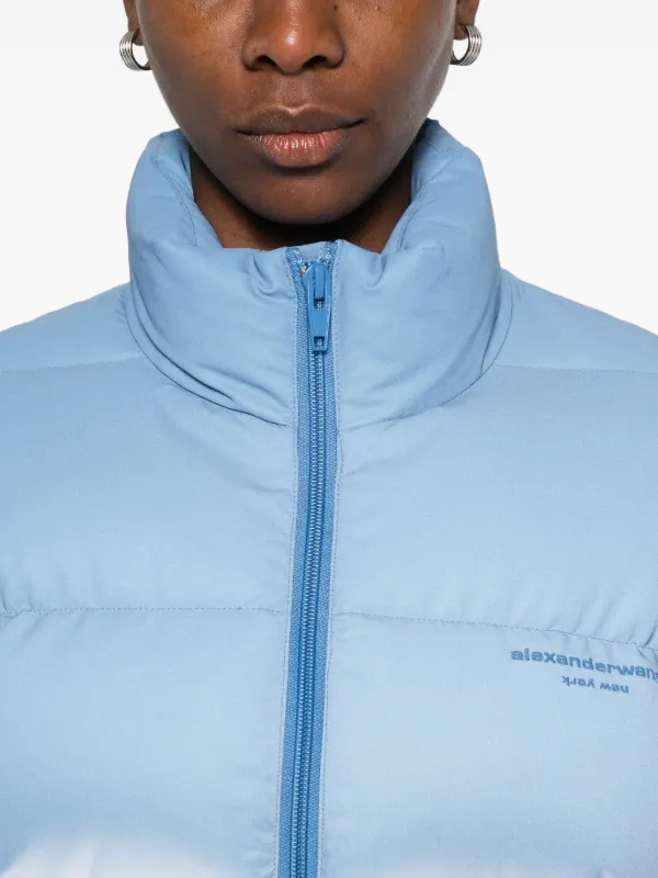 Alexander Wang リフレクティブ クロップドジャケット | ブルー 