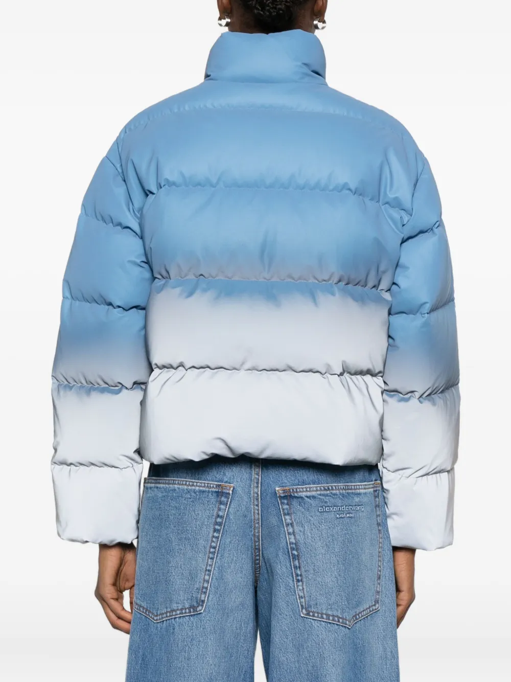 Alexander Wang Ombré gewatteerd jack Blauw