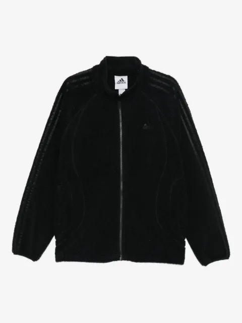 adidas sudadera Borg con tres rayas y cierre