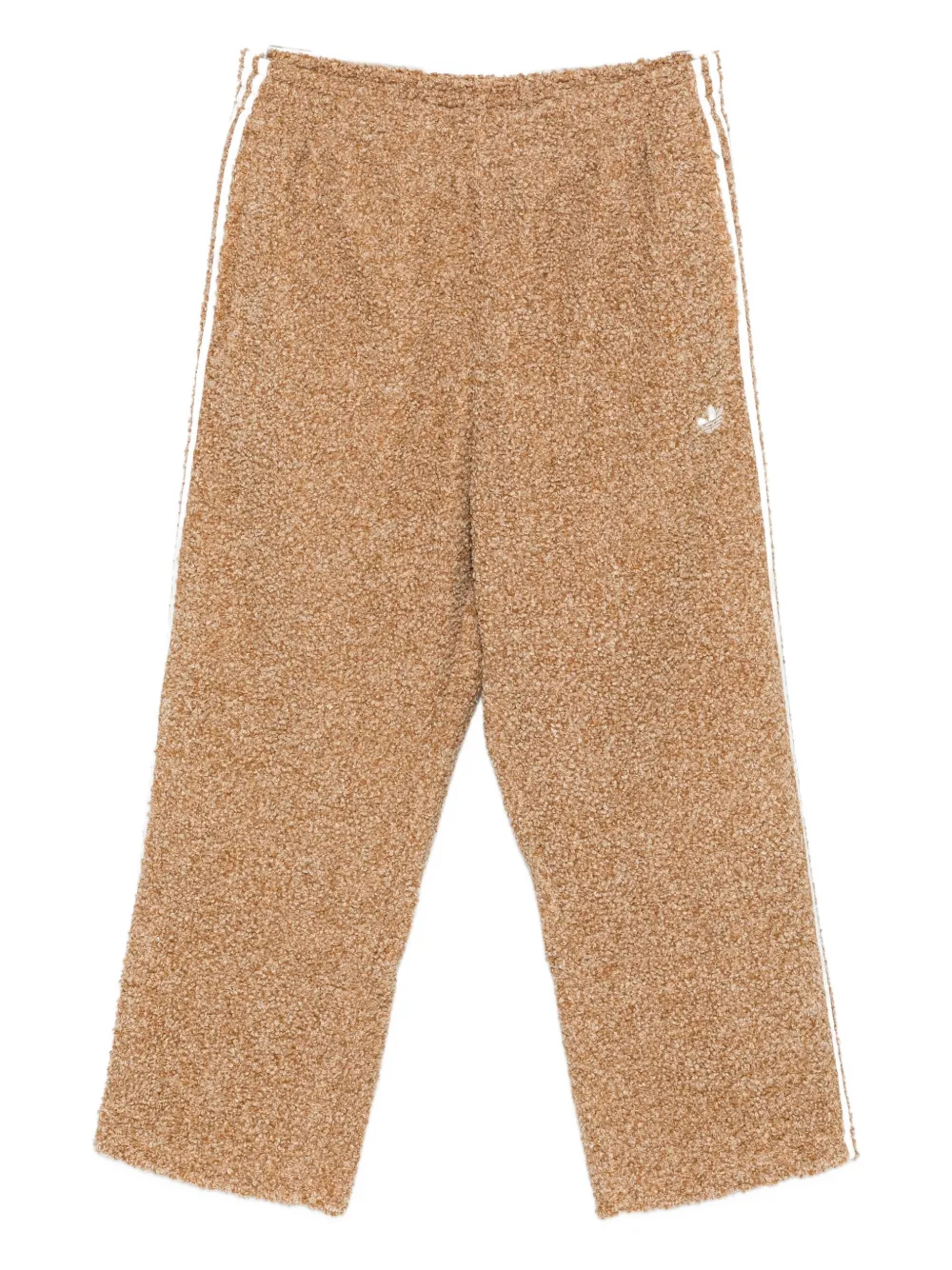 adidas bouclé stripe detail track pants | Neutrals | Image 1