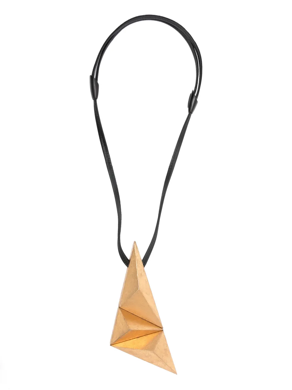 Monies pyramid pendant necklace | Gold | Image 1
