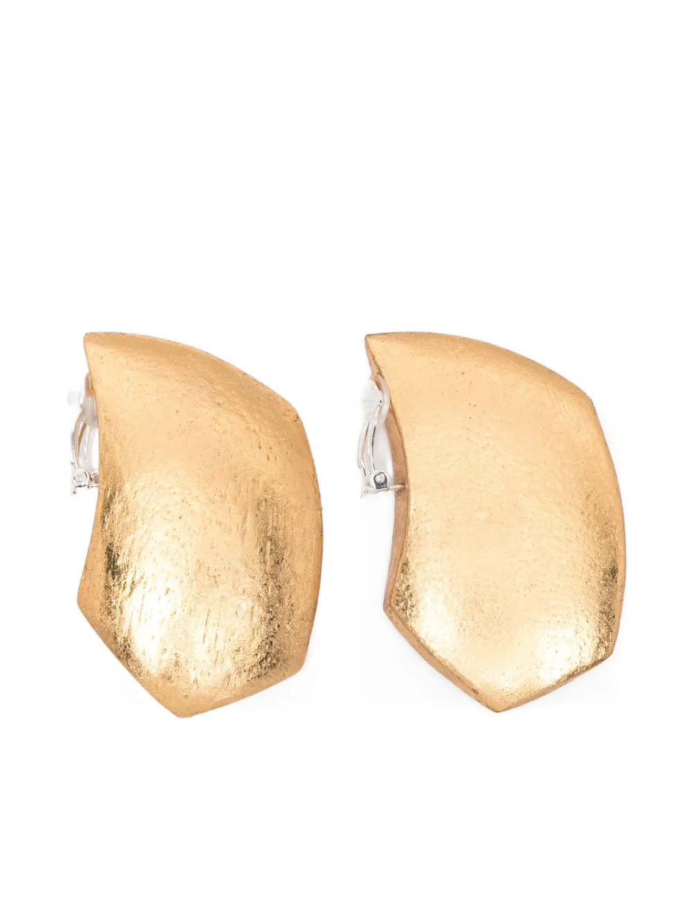Monies Geaometric-shape Clip-on Earrings In Gold
