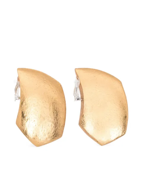Monies geaometric-shape clip-on earrings