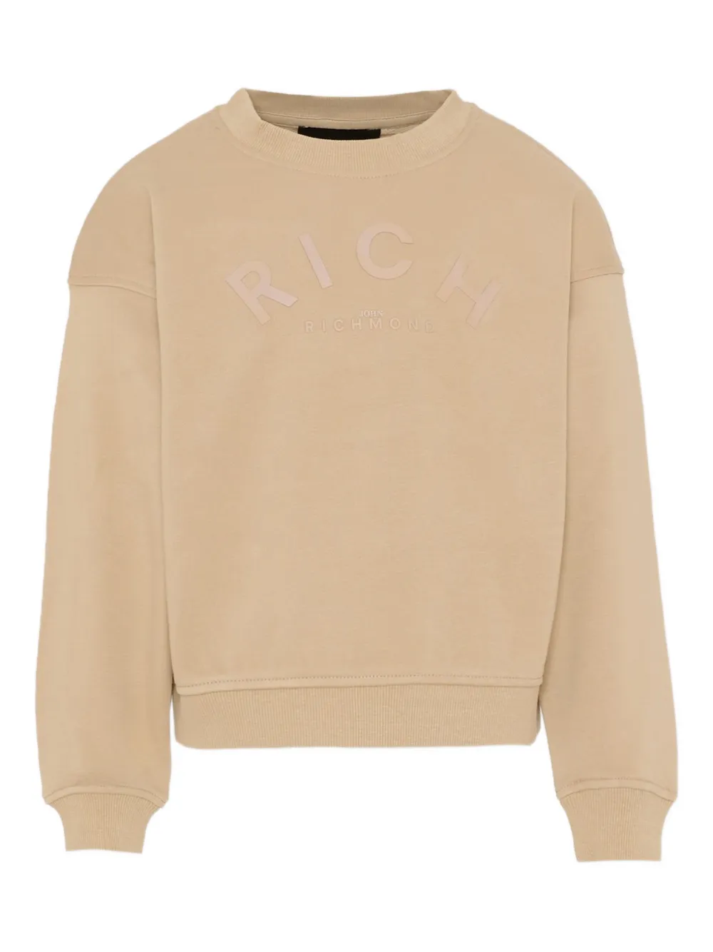 John Richmond Junior embossed crew-neck sweatshirt - Toni neutri