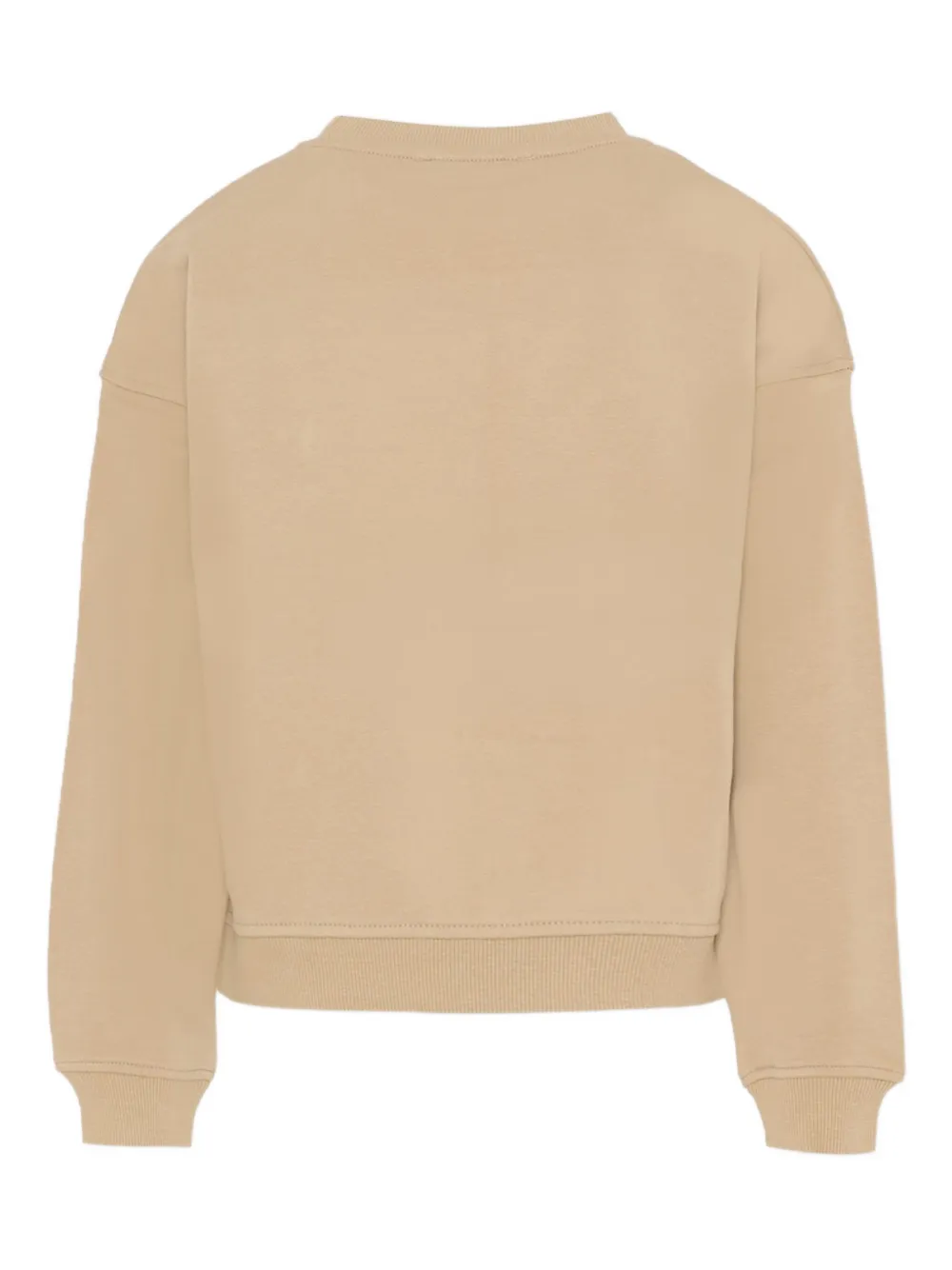 John Richmond Junior Sweater met ronde hals en reliëf Beige