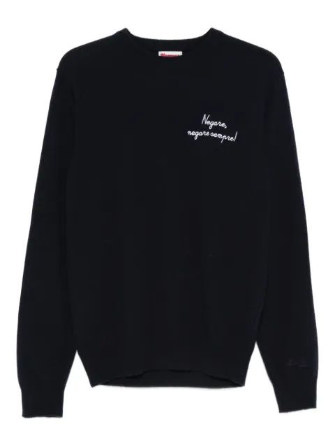 MC2 Saint Barth Heron crew neck embroidered-detail sweater