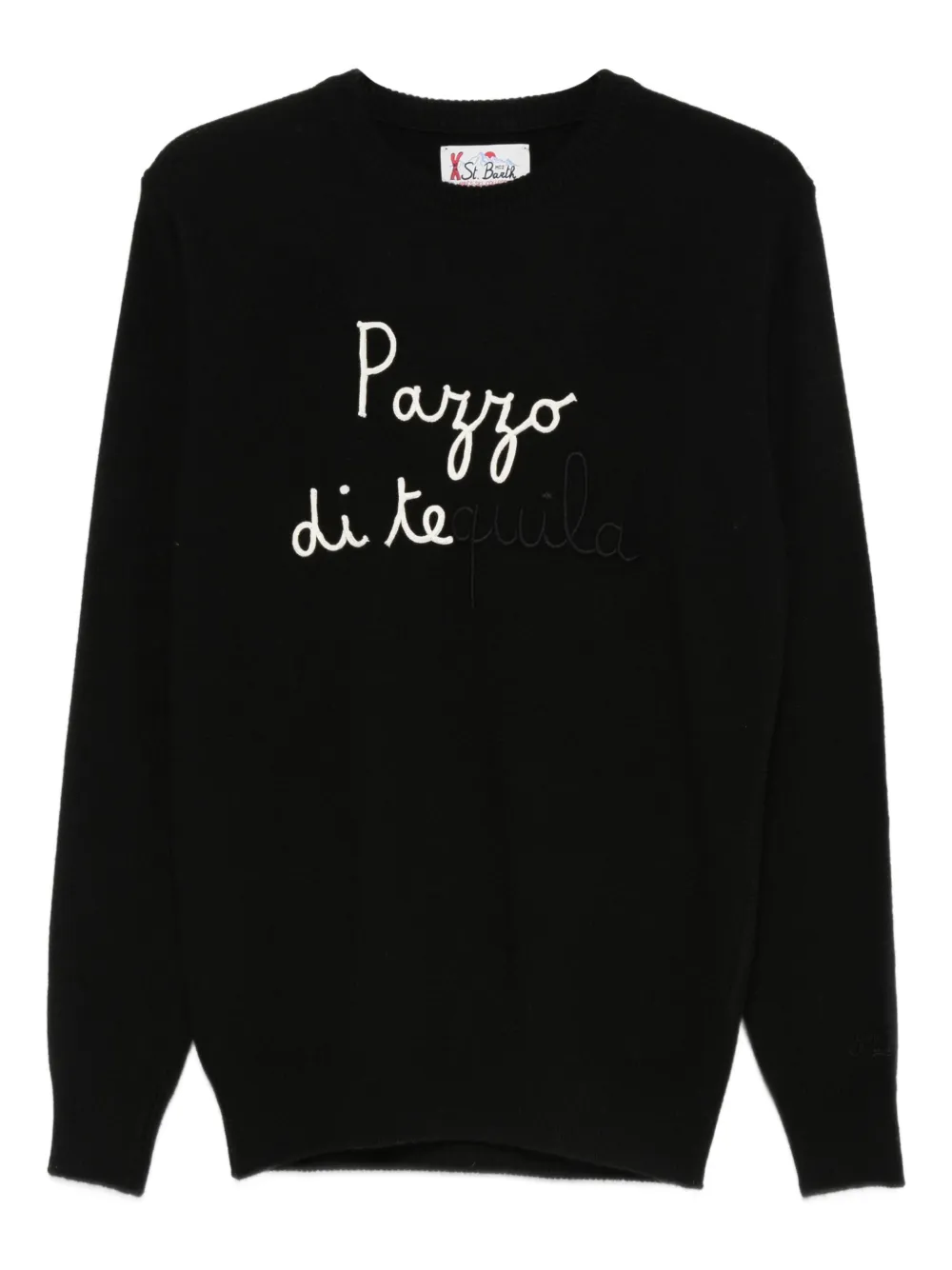MC2 Saint Barth Heron embroidered sweater | Black | Image 1