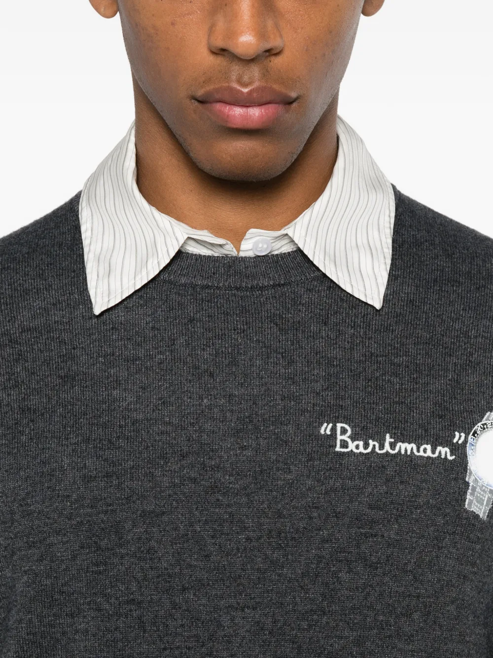 MC2 Saint Barth Heron trui met ronde hals Grijs