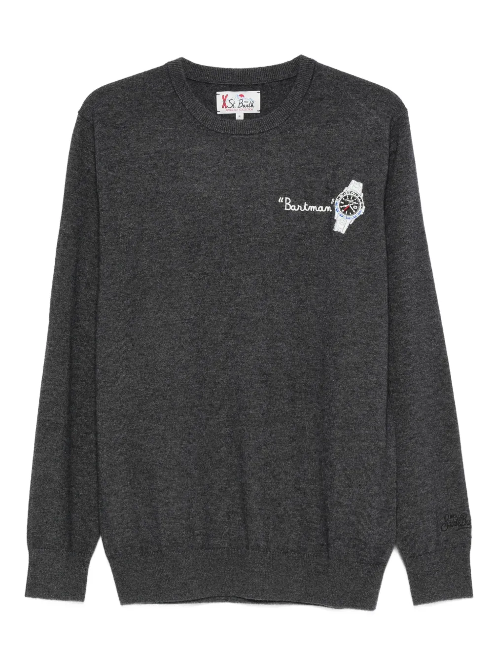 MC2 Saint Barth Heron crew-neck sweater | Grey | Image 1