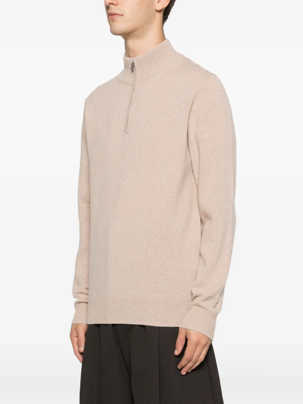 MC2 Saint Barth Jermyn zip-fastening sweater Beige