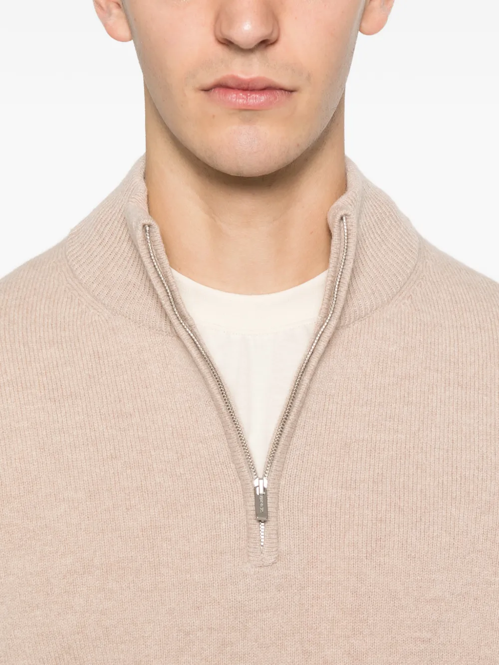 MC2 Saint Barth Jermyn zip-fastening sweater Beige