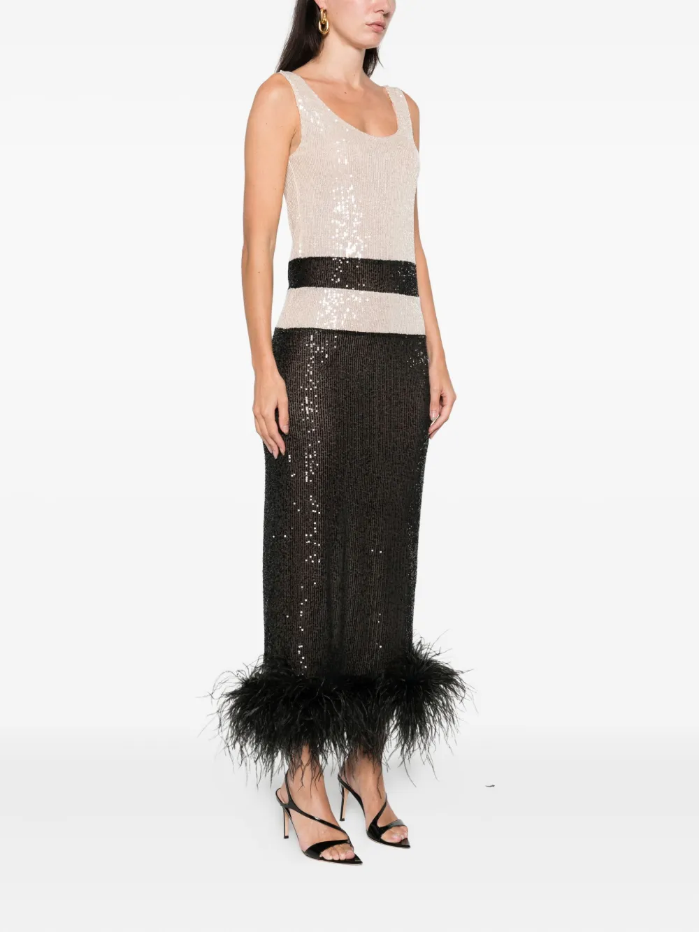 Atu Body Couture Midi-jurk verfraaid met pailletten Zwart