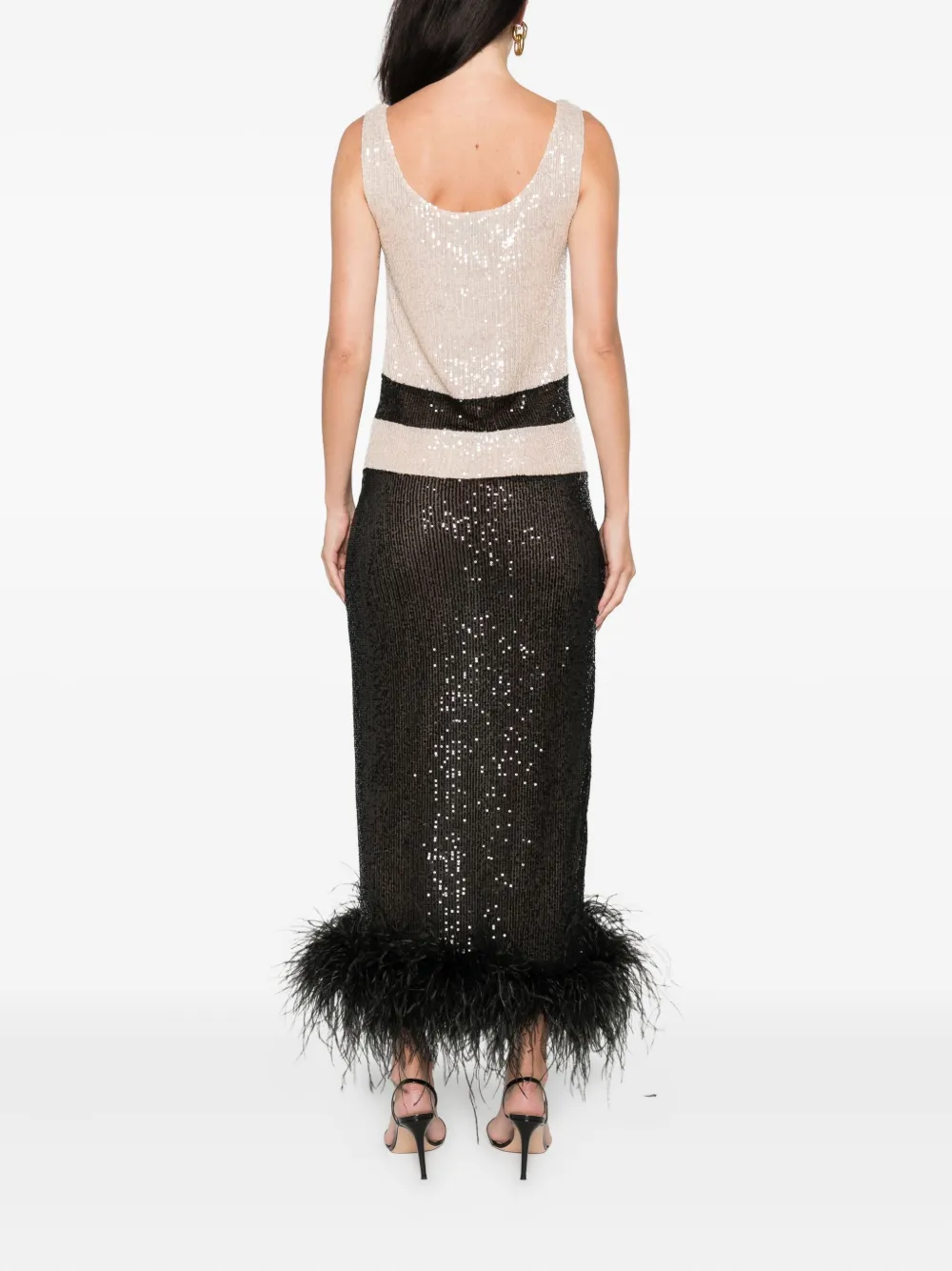 Atu Body Couture Midi-jurk verfraaid met pailletten Zwart