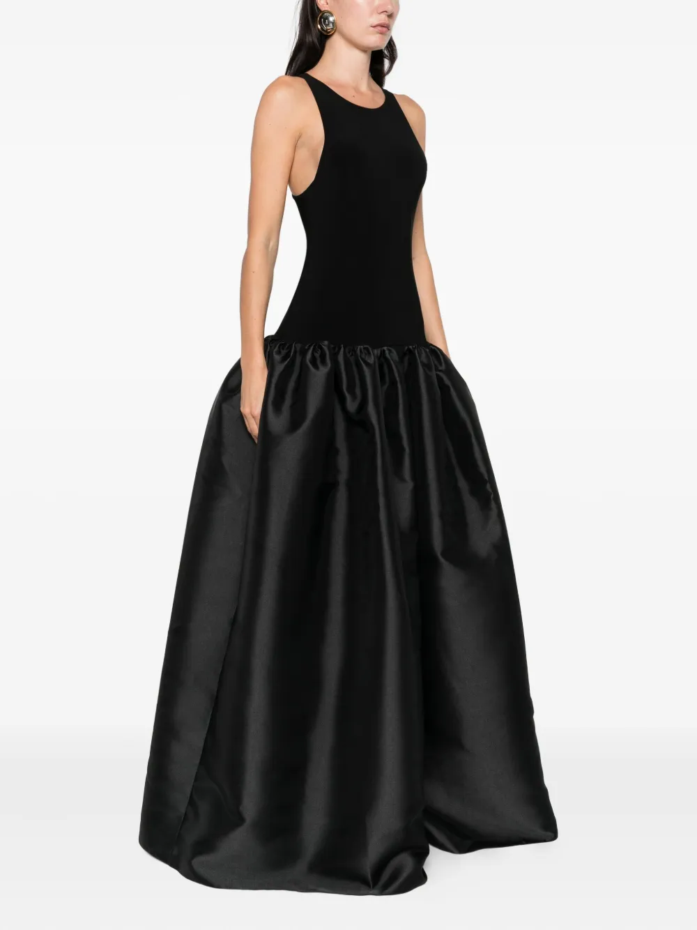 Atu Body Couture Gathered Dress In Black