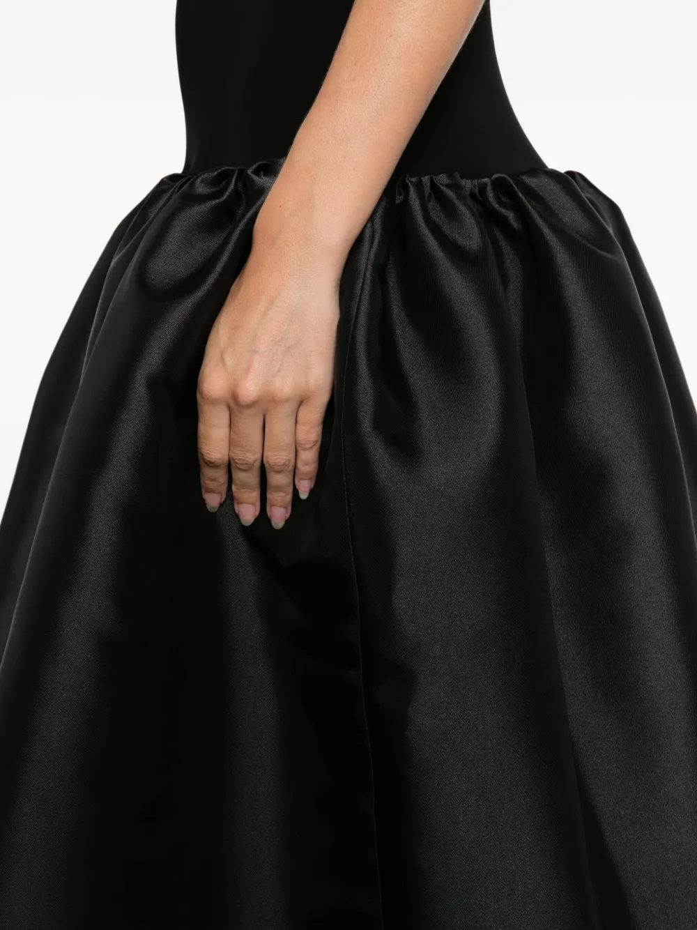 Atu Body Couture Gathered Dress In Black